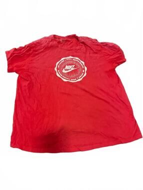 Nike Mens XL Logo Red Casual T-Shirt